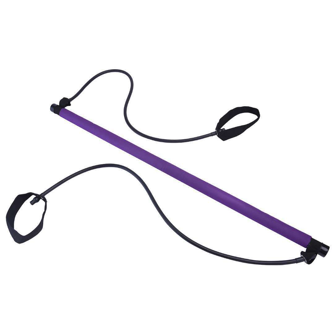 Pilates Fitness Bar With Resistance Bands - Portable Workout Equipment