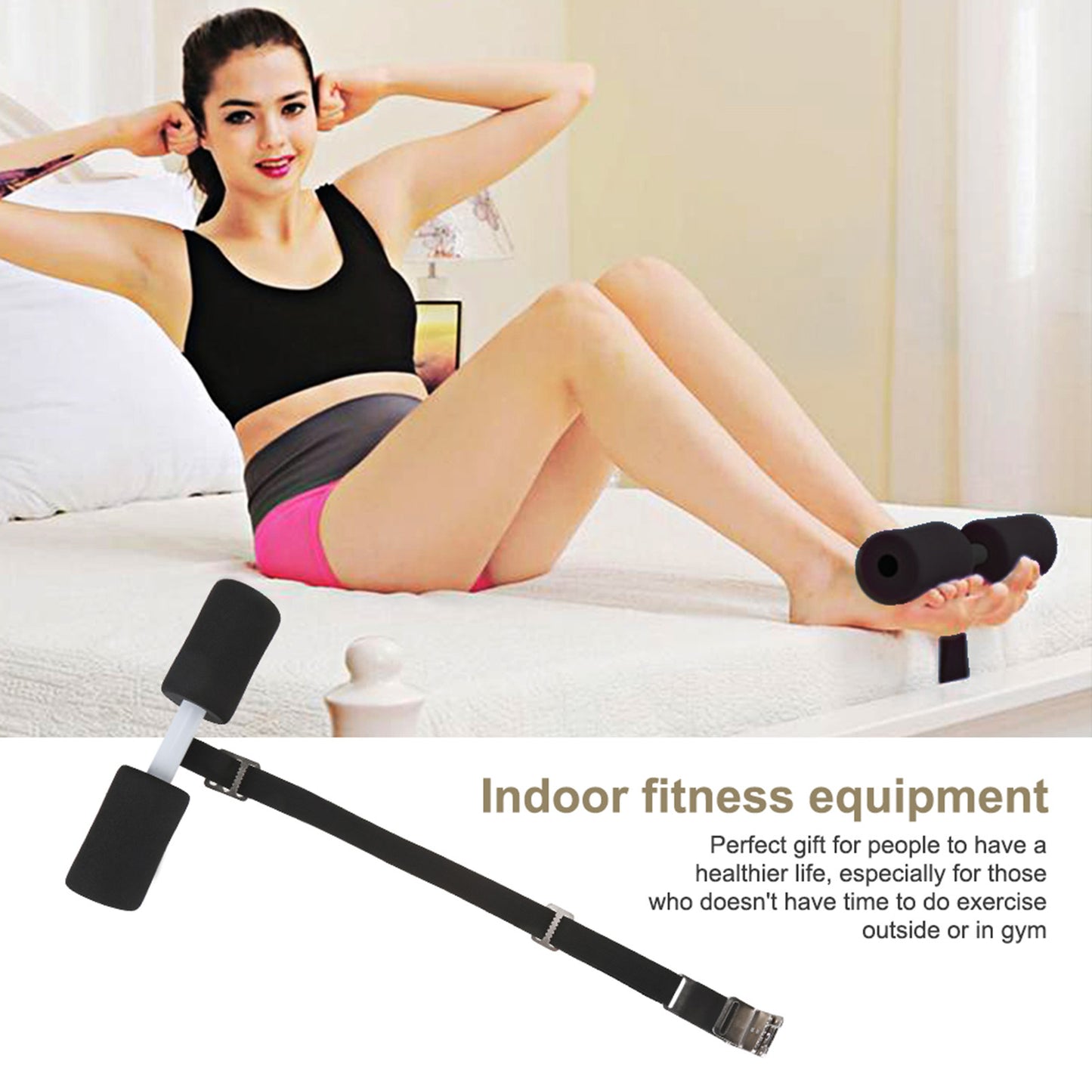 Portable Sit Up and Hamstring Curls Equipment For At Home Workout