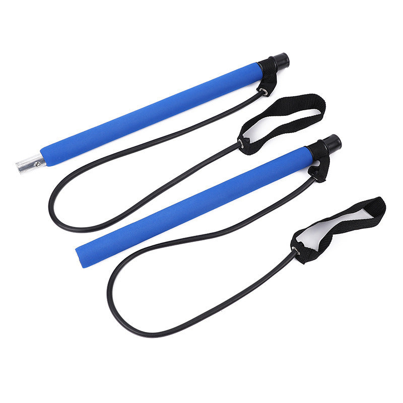 Pilates Fitness Bar With Resistance Bands - Portable Workout Equipment