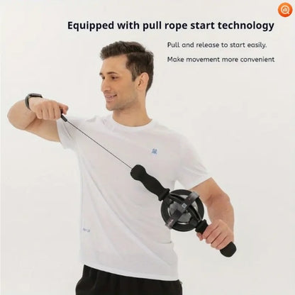 Black Gyro Arm For Forearm Workout With Rope At Home