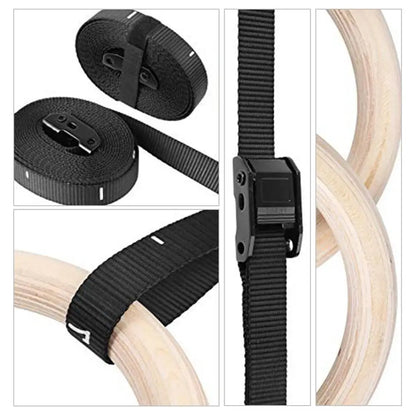 28/32MM Wooden Gymnastic Ring/ Exercise Ring / Workout Ring