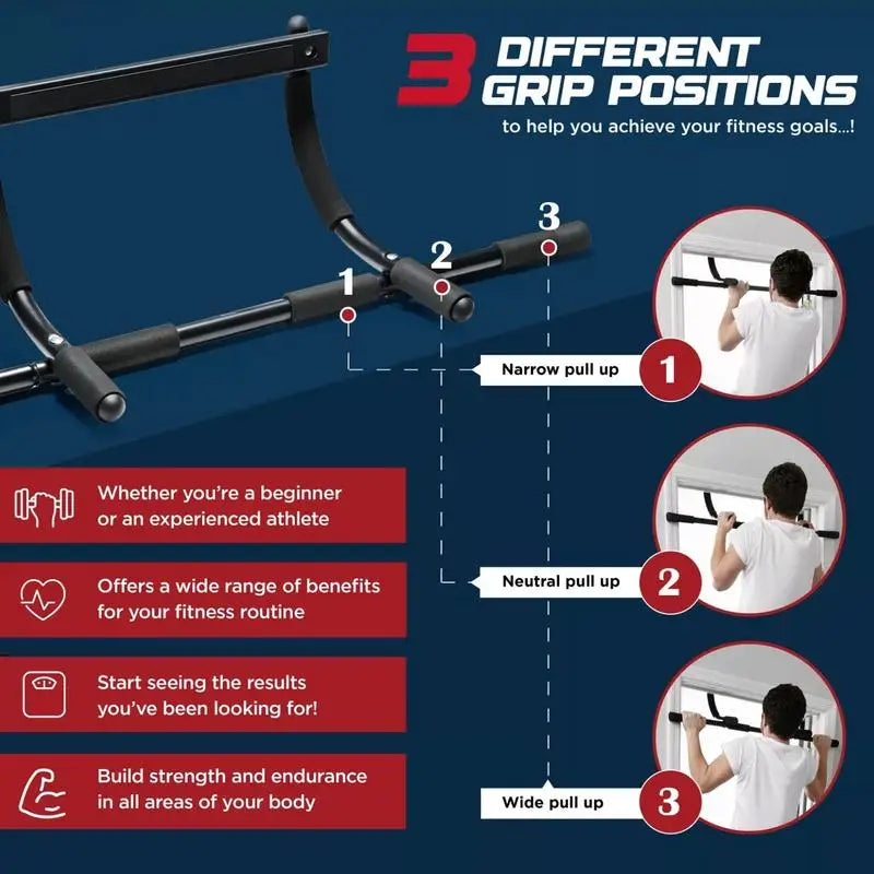 Pull Up Bar for Doorway Portable Upper Body Workout Indoor Multi-functional Exercise Hanging Bar Fitness Trainer Home Equipment