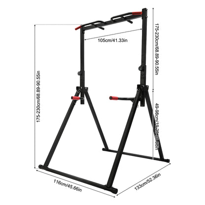 Foldable Standing Pull up Bar and Dip Station