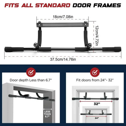 Pull Up Bar for Doorway Portable Upper Body Workout Indoor Multi-functional Exercise Hanging Bar Fitness Trainer Home Equipment