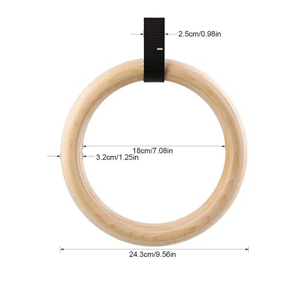 28/32MM Wooden Gymnastic Ring/ Exercise Ring / Workout Ring