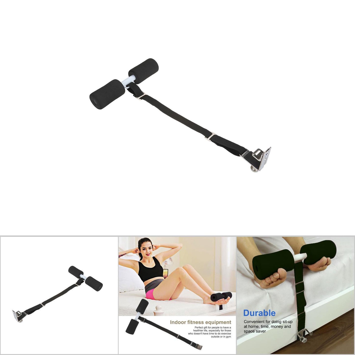 Portable Sit Up and Hamstring Curls Equipment For At Home Workout