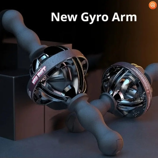 Black Gyro Arm For Forearm Workout With Rope At Home