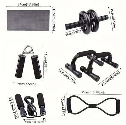 Seven-piece Fitness Set For Small Home Use