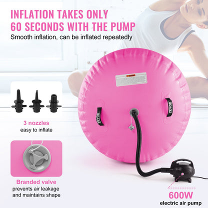 VEVOR Inflatable Yoga Mat and Roller