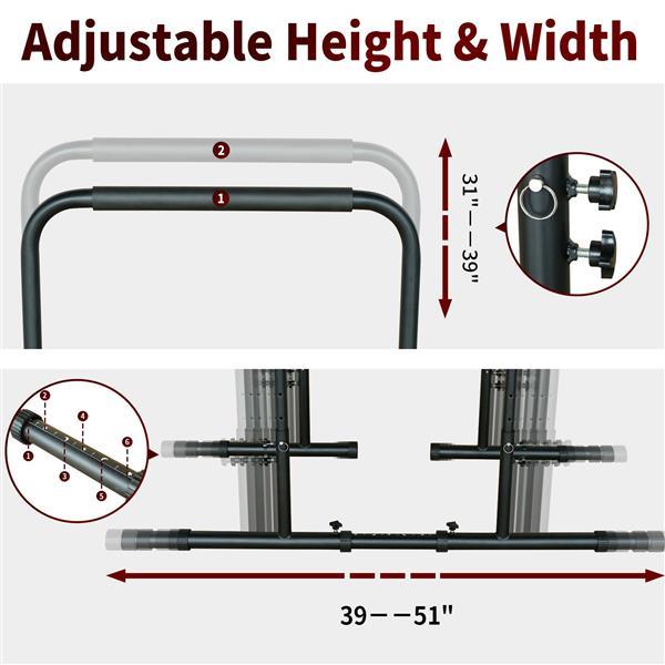 Power Tower Dip Station Pull up Bar Stand